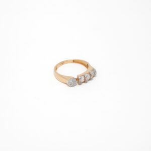 STUDDED RING 18K