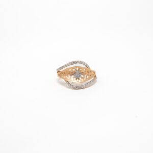STUDDED RING 18K