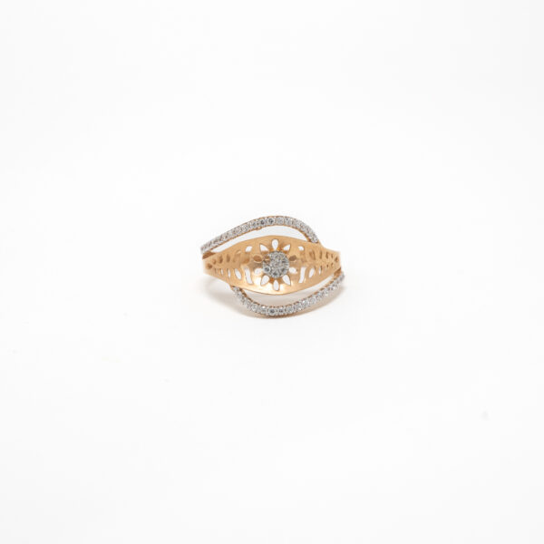 STUDDED RING 18K