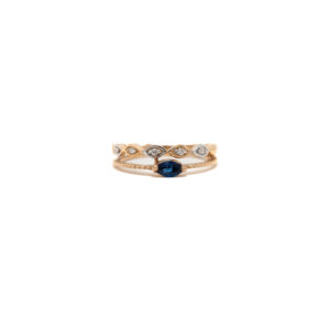 STUDDED RING 18K