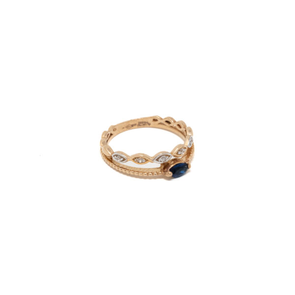 STUDDED RING 18K