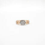 STUDDED RING 18K
