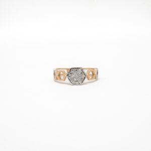 STUDDED RING 18K