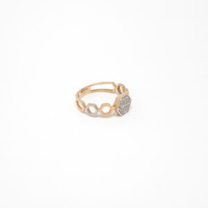 STUDDED RING 18K