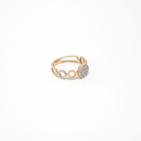 STUDDED RING 18K