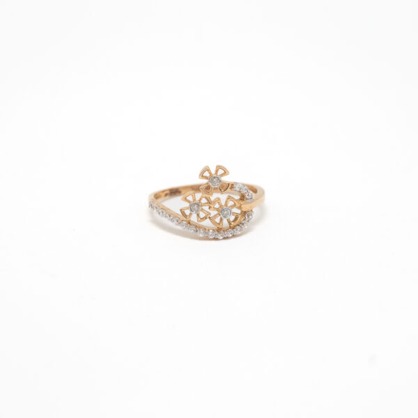 STUDDED RING 18K