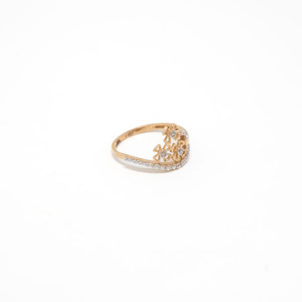 STUDDED RING 18K