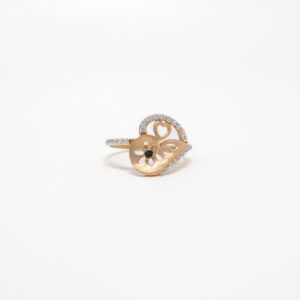STUDDED RING 18K