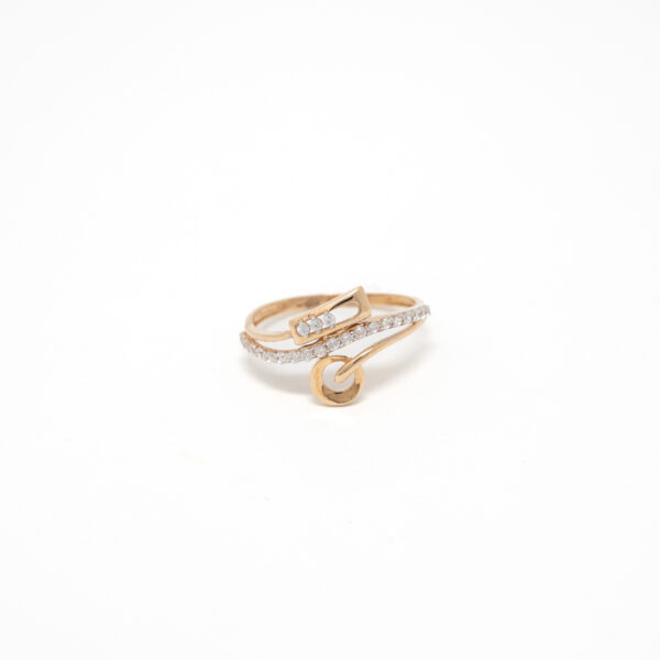 STUDDED RING 18K