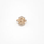 STUDDED RING 18K
