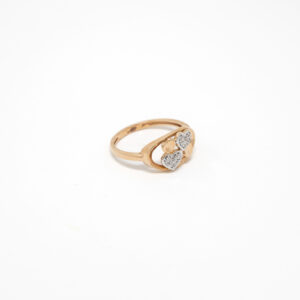 STUDDED RING 18K