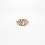 STUDDED RING 18K