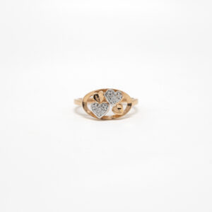 STUDDED RING 18K