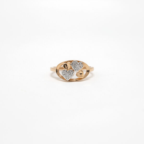 STUDDED RING 18K
