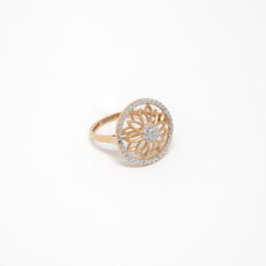 STUDDED RING 18K