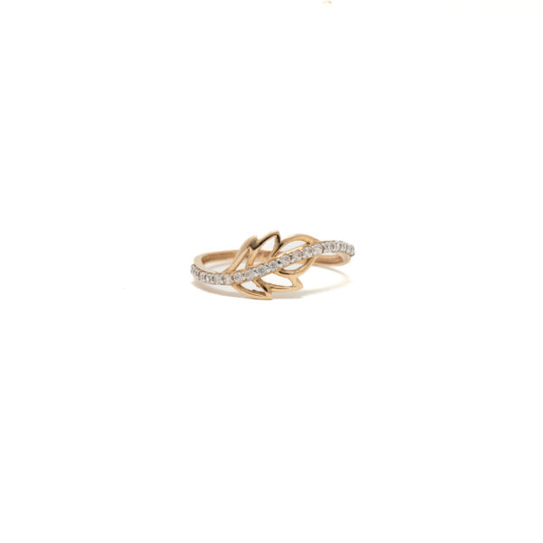 STUDDED RING 18K