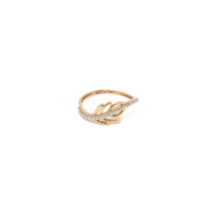 STUDDED RING 18K
