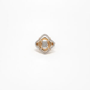 STUDDED RING 18K