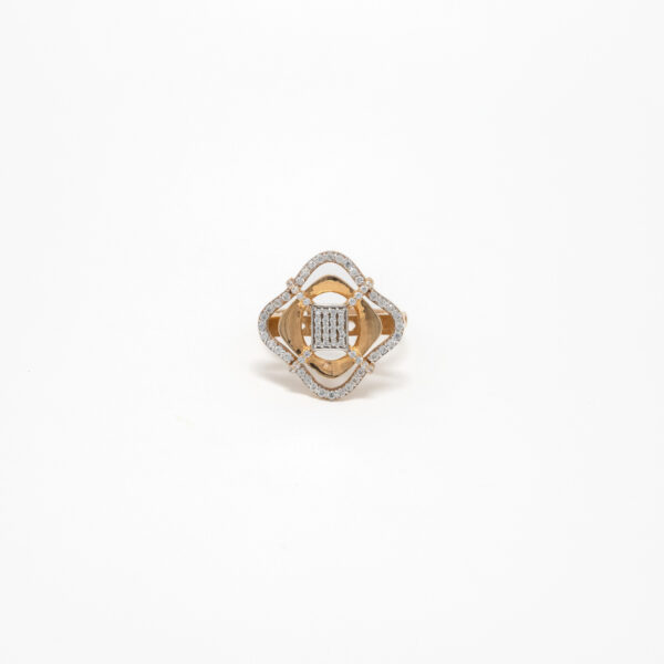 STUDDED RING 18K
