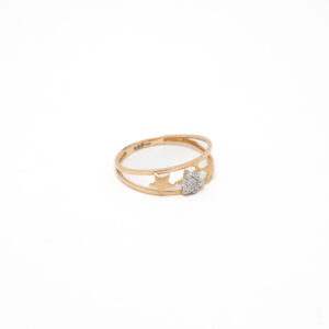 STUDDED RING 18K