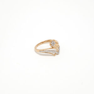 STUDDED RING 18K