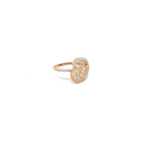 STUDDED RING 18K