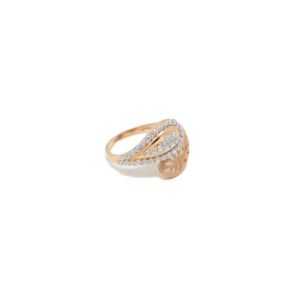 STUDDED RING 18K