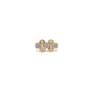 STUDDED RING 18K