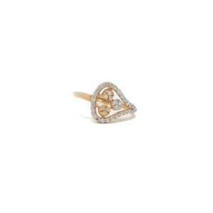 STUDDED RING 18K