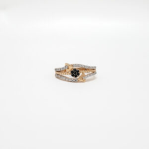 STUDDED RING 18K