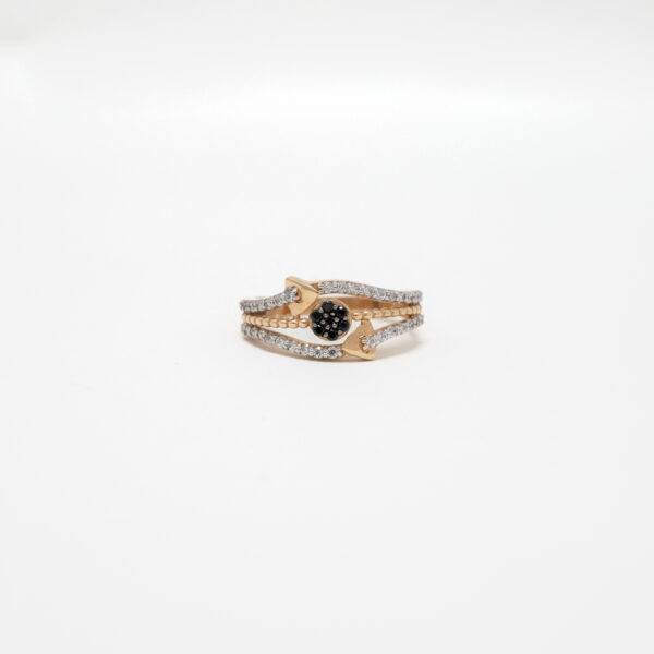 STUDDED RING 18K