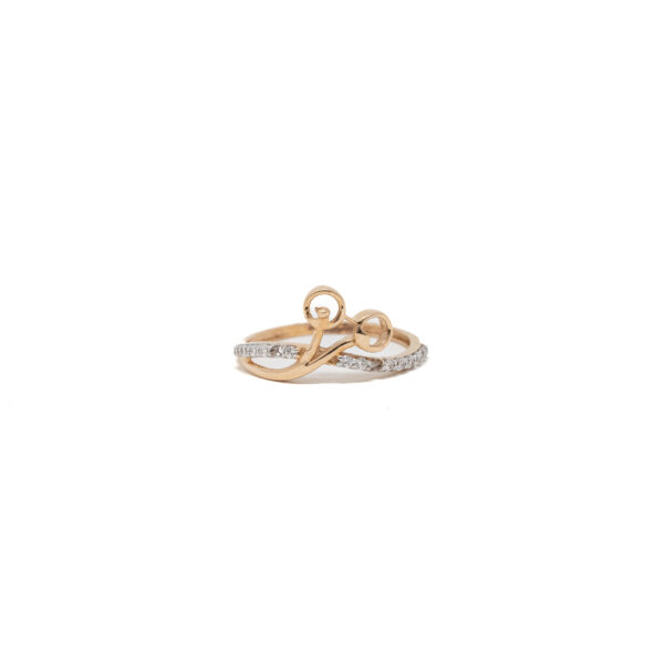 STUDDED RING 18K