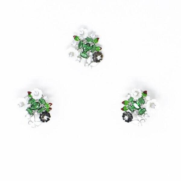 SILVER MOP PENDANT SET 92.5