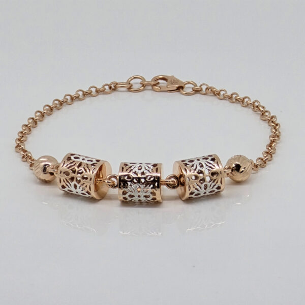 SILVER FANCY CHAIN BRACELET 92.5