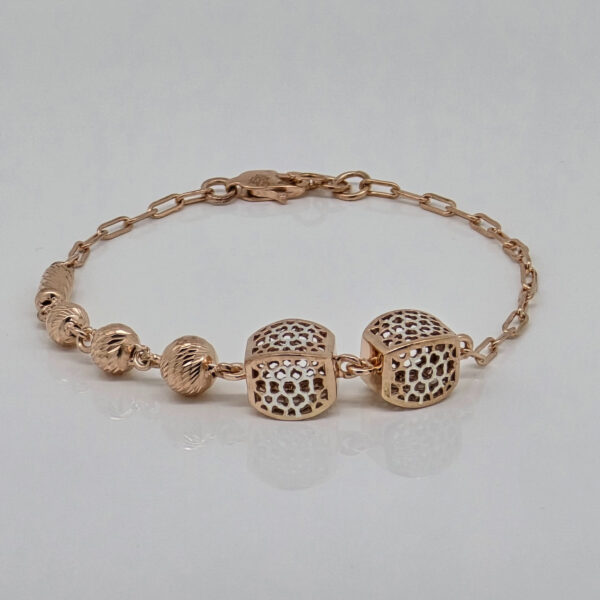 SILVER FANCY CHAIN BRACELET 92.5