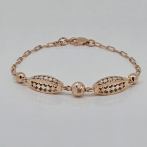 SILVER FANCY CHAIN BRACELET 92.5