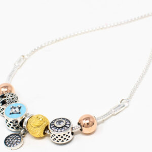 SILVER ADJUSTABLE CHAIN BRACELET92.5