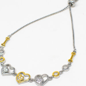 SILVER ADJUSTABLE CHAIN BRACELET92.5