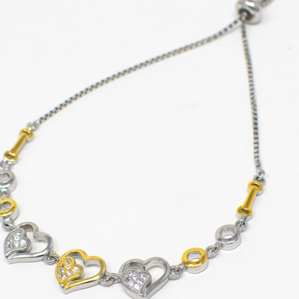 SILVER ADJUSTABLE CHAIN BRACELET92.5