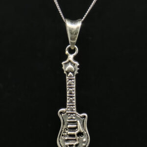 GUITAR PENDANT SILVER 92.5
