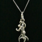 OXIDIZED-WRENCH PENDANT SILVER 92.5